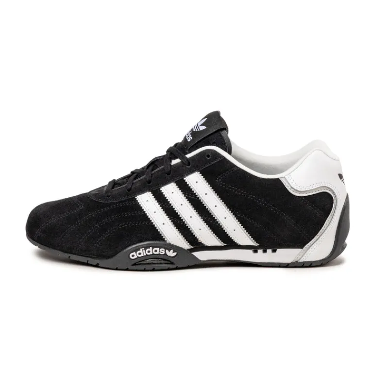 Adidas Sneakers En Cuir|Baskets Décontractées Terrace*Adi Racer Lo Core Black / Cloud White / Silver Metallic