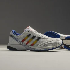 Adidas Sneakers Végétaliens|Sneakers Blancs*Adizero Adios OG W Crystal White / Royal Blue / Yellow