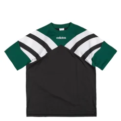 Adidas T-Shirts*Archive Cutline Tee Black / Collegiate Green
