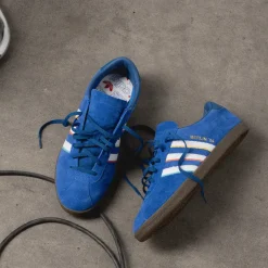 Adidas Sneakers En Cuir|Baskets Décontractées Terrace*Berlin 24 Blue / Cloud White / Dark Marine
