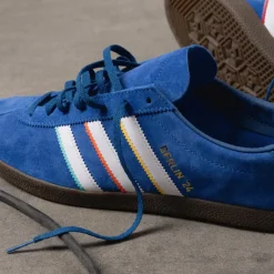 Adidas Sneakers En Cuir|Baskets Décontractées Terrace*Berlin 24 Blue / Cloud White / Dark Marine