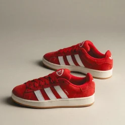 Adidas Sneakers En Cuir|Chunky Sneakers*Campus 00s Better Scarlet / Cloud White / Off White