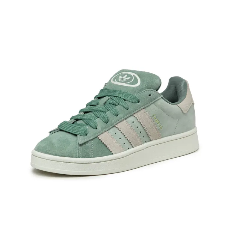 Adidas Sneakers En Cuir|Chunky Sneakers*Campus 00s Silver Green / Off White / Linen Green