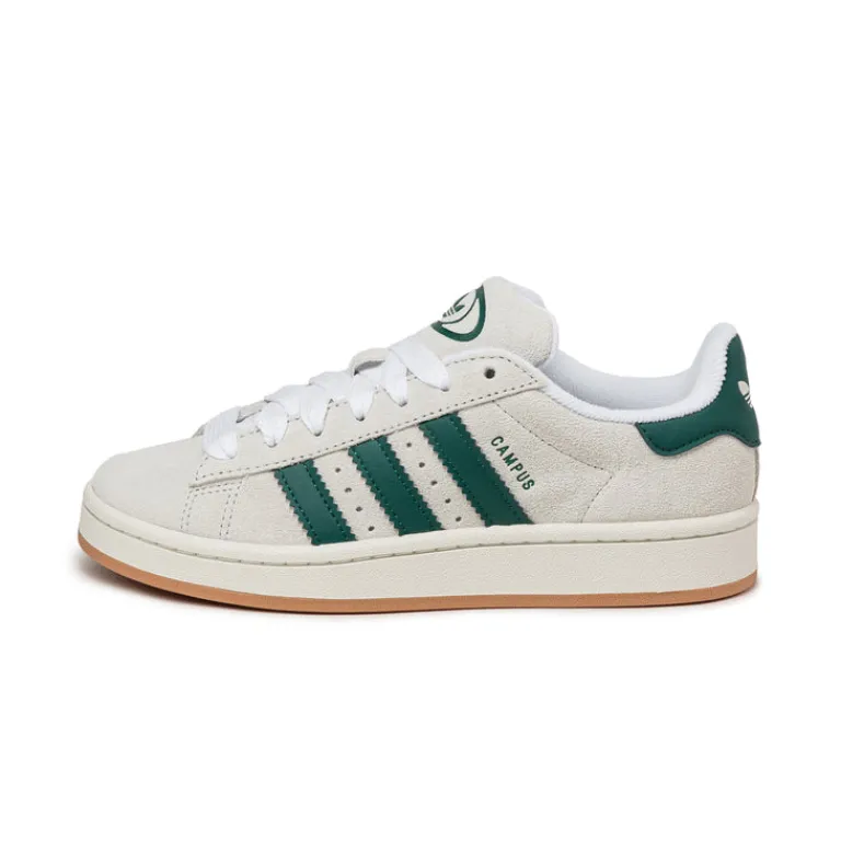 Adidas Sneakers En Cuir|Chunky Sneakers*Campus 00s W Crystal White / Core White / Collegiate Green