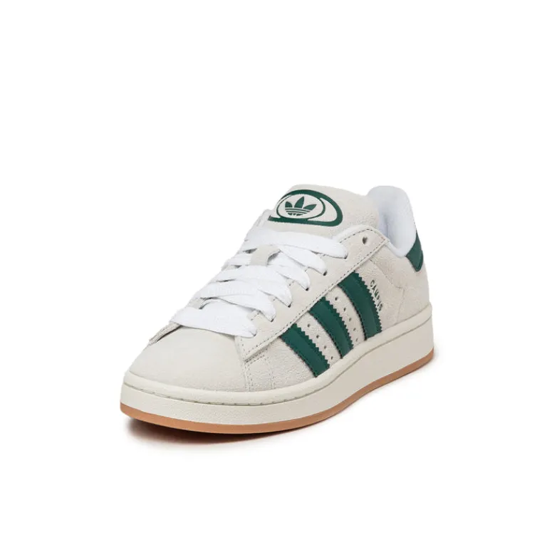 Adidas Sneakers En Cuir|Chunky Sneakers*Campus 00s W Crystal White / Core White / Collegiate Green