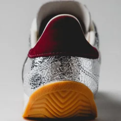 Adidas Sneakers En Cuir|Baskets Décontractées Terrace*Country OG W Silver Metallic / Maroon / Off White