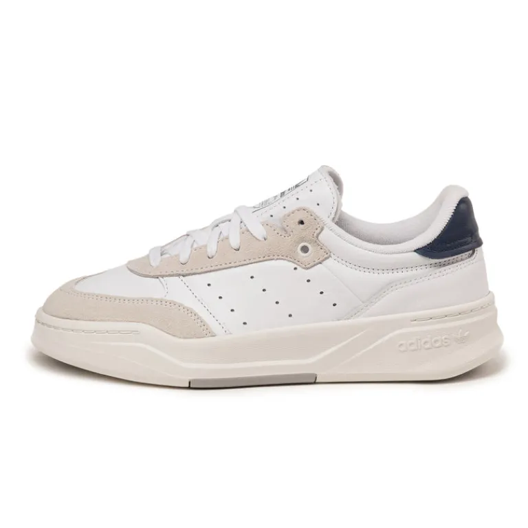 Adidas Sneakers En Cuir|Baskets Décontractées Terrace*Court Finale Footwear White / Night Indigo / Chalk White