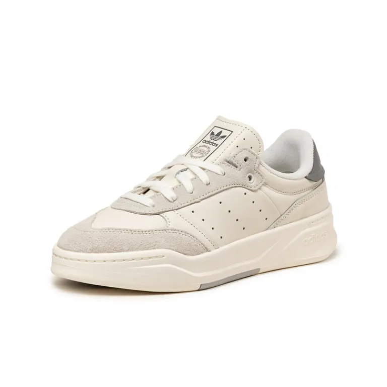 Adidas Sneakers En Cuir|Baskets Décontractées Terrace*Court Finale Chalk White / Grey Three / Chalk White