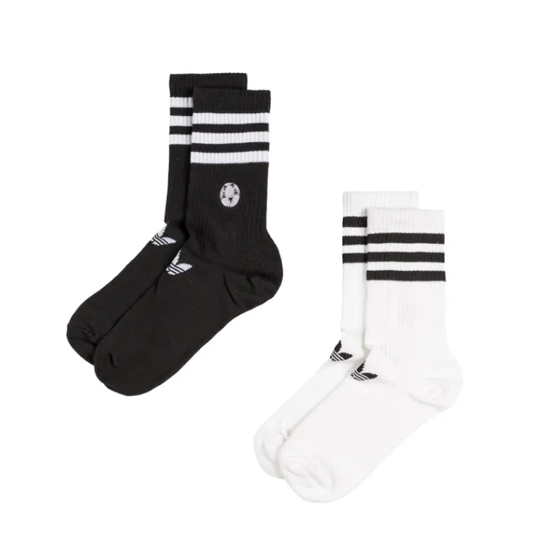 Adidas Chaussettes*Embroidered Football Crew Socks 2 Pairs White / Black
