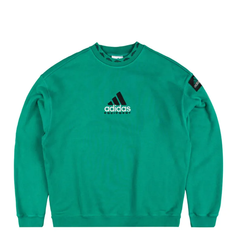 Adidas Pullover*EQT Washed Crew Equipment Green