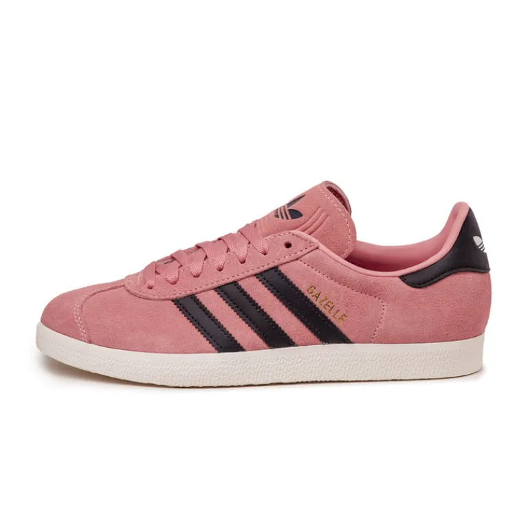 Adidas Sneakers En Cuir|Baskets Décontractées Terrace*Gazelle Glow Pink / Aurora Black / Core White