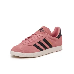 Adidas Sneakers En Cuir|Baskets Décontractées Terrace*Gazelle Glow Pink / Aurora Black / Core White