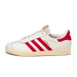 Adidas Sneakers En Cuir|Baskets Décontractées Terrace*Gazelle Crystal White / Beta Scarlett / Crew White