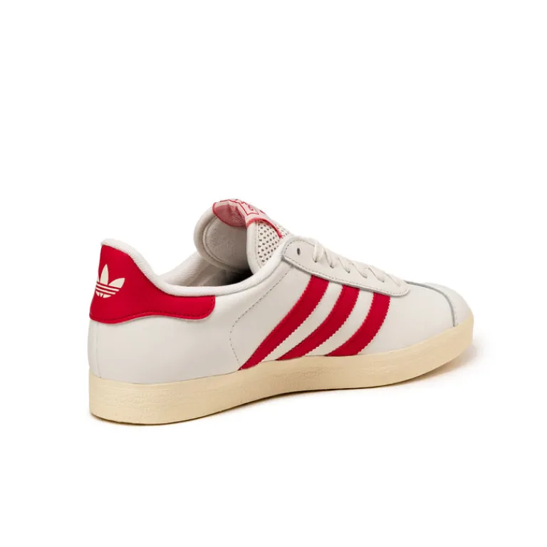 Adidas Sneakers En Cuir|Baskets Décontractées Terrace*Gazelle Crystal White / Beta Scarlett / Crew White