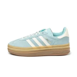 Adidas Sneakers À Plateforme|Sneakers En Cuir*Gazelle Bold W Clear Sky / Cream White / Gold Metallic