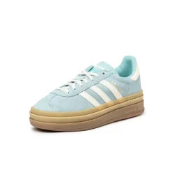 Adidas Sneakers À Plateforme|Sneakers En Cuir*Gazelle Bold W Clear Sky / Cream White / Gold Metallic