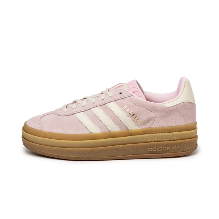 Adidas Sneakers À Plateforme|Sneakers En Cuir*Gazelle Bold W Clear Pink / Cream White / Gold Metallic