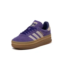 Adidas Sneakers À Plateforme|Sneakers En Cuir*Gazelle Bold W Collegiate Purple / Wonder White/ Gold Metallic