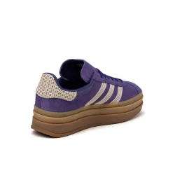 Adidas Sneakers À Plateforme|Sneakers En Cuir*Gazelle Bold W Collegiate Purple / Wonder White/ Gold Metallic