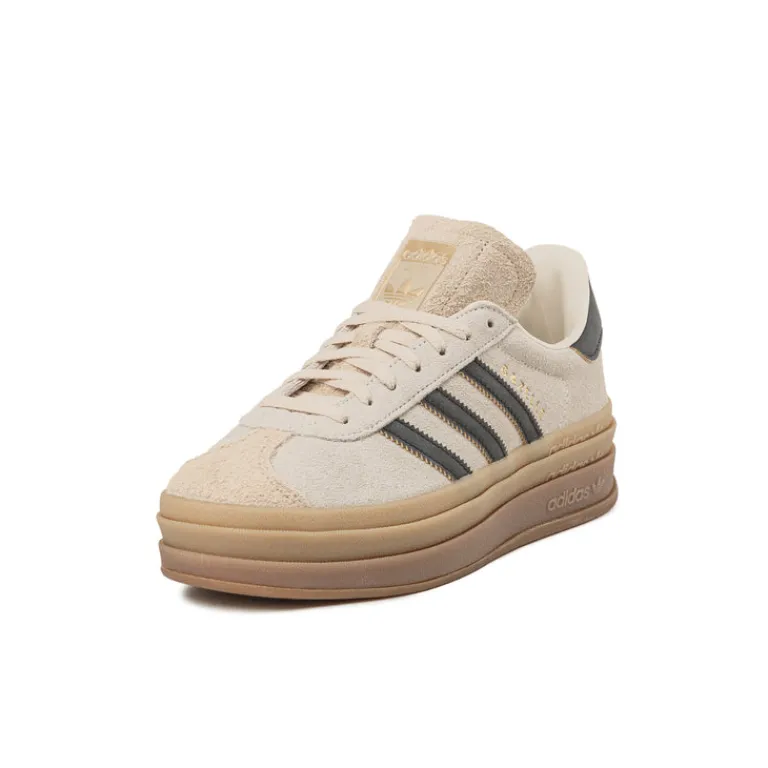 Adidas Sneakers À Plateforme|Sneakers En Cuir*Gazelle Bold W Cream White / Core Black / Sand Strata