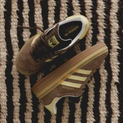 Adidas Sneakers À Plateforme|Sneakers En Cuir*Gazelle Bold W Earth Strata / Powder Yellow / Cloud White