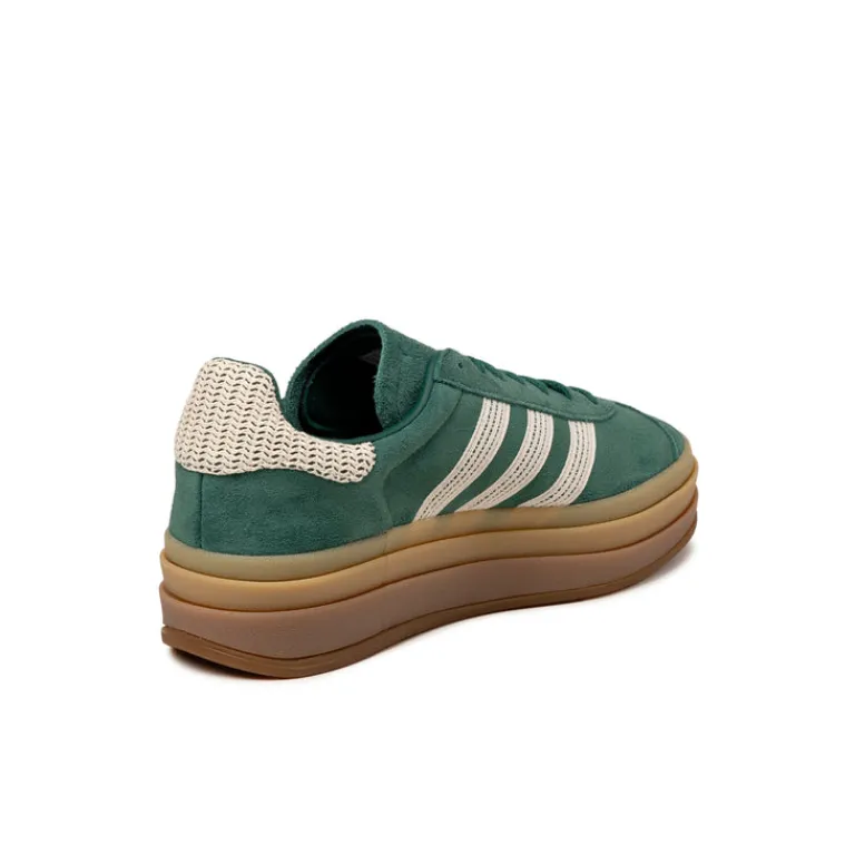 Adidas Sneakers À Plateforme|Sneakers En Cuir*Gazelle Bold W Collegiate Green / Wonder White / Gold Metallic