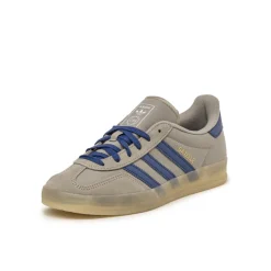 Adidas Sneakers En Cuir|Baskets Décontractées Terrace*Gazelle Indoor Silver Pebble / Victory Blue / Magic Beige
