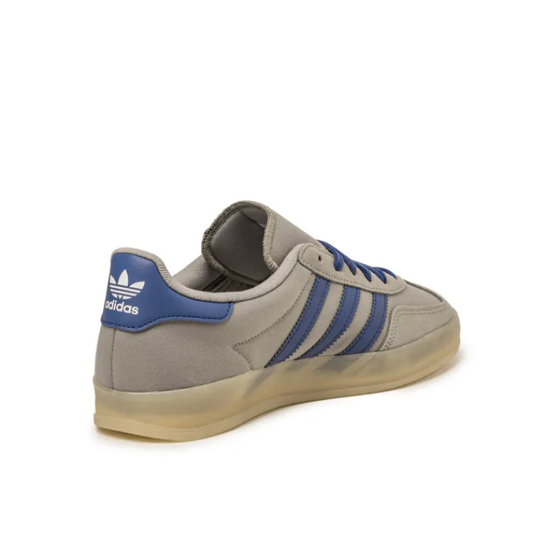 Adidas Sneakers En Cuir|Baskets Décontractées Terrace*Gazelle Indoor Silver Pebble / Victory Blue / Magic Beige