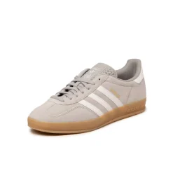 Adidas Sneakers En Cuir|Baskets Décontractées Terrace*Gazelle Indoor Grey Two / Footwear White / Gold Metallic
