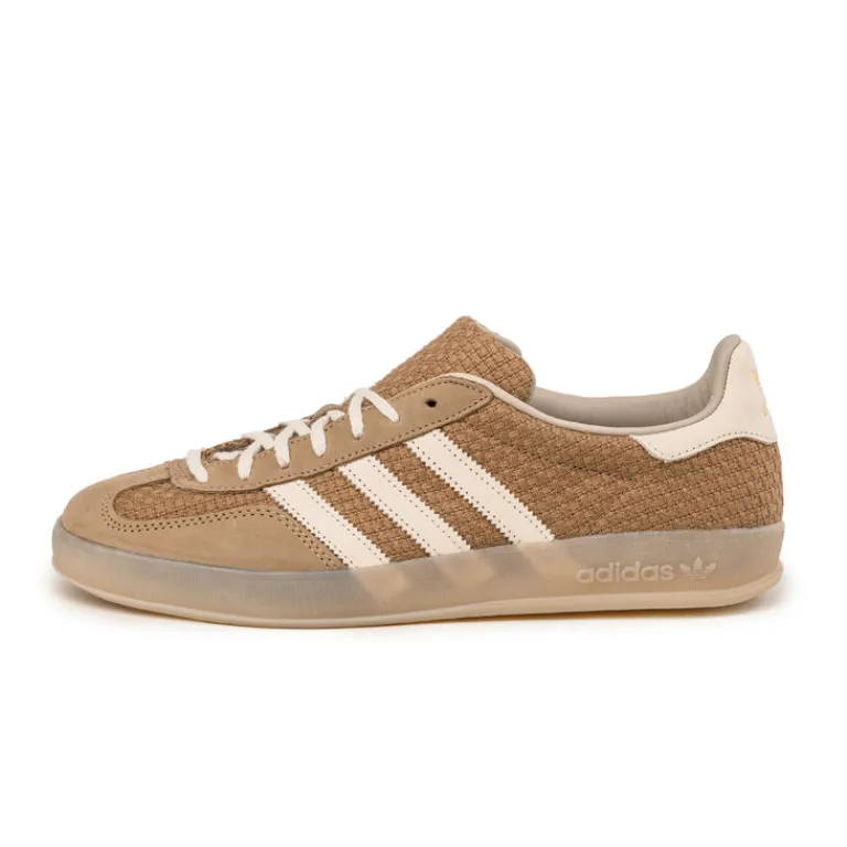 Adidas Sneakers En Cuir|Baskets Décontractées Terrace*Gazelle Indoor Brown Desert / Wonder White / Magic Beige