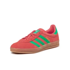 Adidas Sneakers En Cuir|Baskets Décontractées Terrace*Gazelle Indoor Preloved Scarlet / Court Green / Cloud Whit