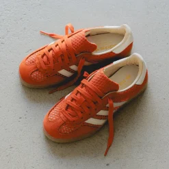 Adidas Sneakers En Cuir|Baskets Décontractées Terrace*Gazelle Indoor Glow Ambe / Off White / Magic Beige