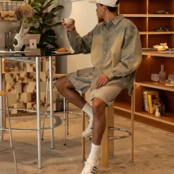 Adidas Sneakers En Cuir|Baskets Décontractées Terrace*Gazelle Indoor Off White / Focus Blue / Warm Vanilla