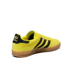 Adidas Sneakers En Cuir|Baskets Décontractées Terrace*Gazelle Indoor Shock Yellow / Core Black / Gold Metallic