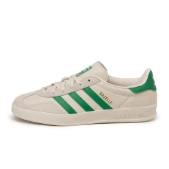 Adidas Sneakers En Cuir|Baskets Décontractées Terrace*Gazelle Indoor Core White/ Green / Wonder White