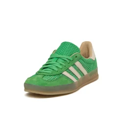 Adidas Sneakers En Cuir|Baskets Décontractées Terrace*Gazelle Indoor Energy Green / Off White / Magic Beige