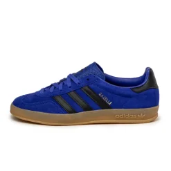 Adidas Sneakers En Cuir|Baskets Décontractées Terrace*Gazelle Indoor Lucid Blue / Core Black / Gold Metallic