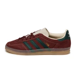 Adidas Sneakers En Cuir|Baskets Décontractées Terrace*Gazelle Indoor Shadow Red / Shadow Green / Wonder White