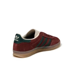 Adidas Sneakers En Cuir|Baskets Décontractées Terrace*Gazelle Indoor Shadow Red / Shadow Green / Wonder White