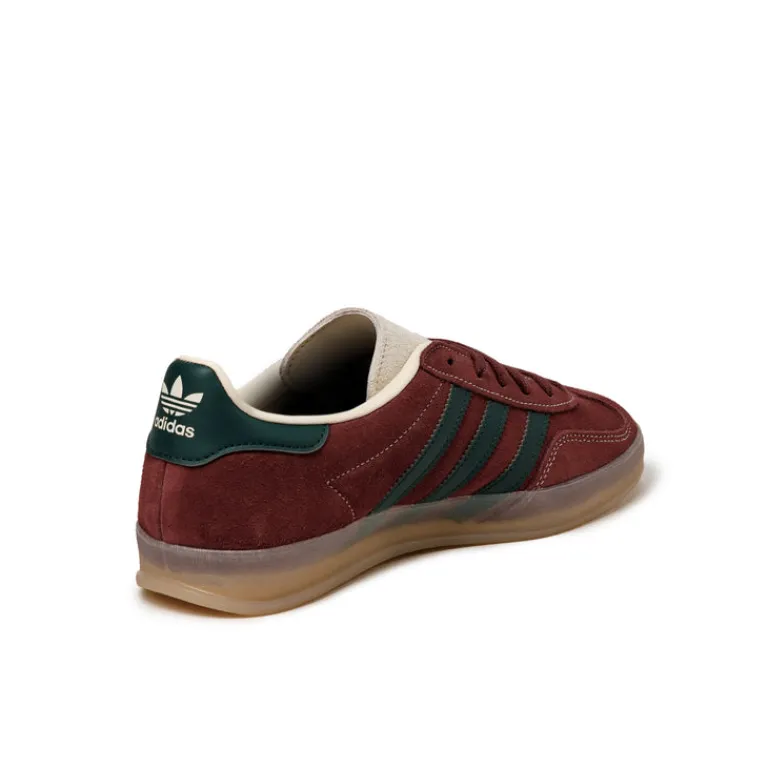 Adidas Sneakers En Cuir|Baskets Décontractées Terrace*Gazelle Indoor Shadow Red / Shadow Green / Wonder White