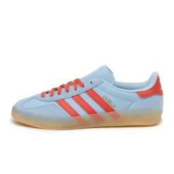 Adidas Sneakers En Cuir|Baskets Décontractées Terrace*Gazelle Indoor Clear Sky / Crew Red / Magic Beige