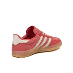 Adidas Sneakers En Cuir|Baskets Décontractées Terrace*Gazelle Indoor Crew Red / Aluminium / Magic Beige