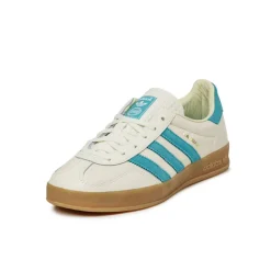 Adidas Sneakers En Cuir|Baskets Décontractées Terrace*Gazelle Indoor *Amalfi Days* Chalk White / Hi-Res Aqua / Gum