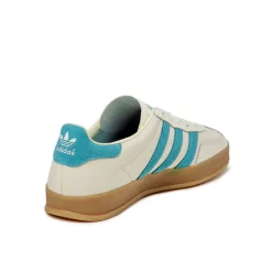 Adidas Sneakers En Cuir|Baskets Décontractées Terrace*Gazelle Indoor *Amalfi Days* Chalk White / Hi-Res Aqua / Gum