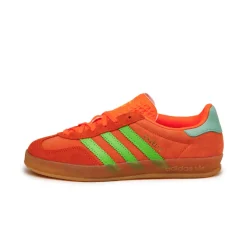 Adidas Sneakers En Cuir|Baskets Décontractées Terrace*Gazelle Indoor W Clear Mint / Solar Orange / Solar Green
