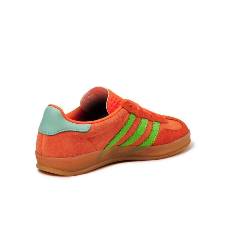 Adidas Sneakers En Cuir|Baskets Décontractées Terrace*Gazelle Indoor W Clear Mint / Solar Orange / Solar Green
