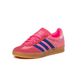 Adidas Sneakers En Cuir|Baskets Décontractées Terrace*Gazelle Indoor W Lucid Pink / Clear Pink / Gum 3