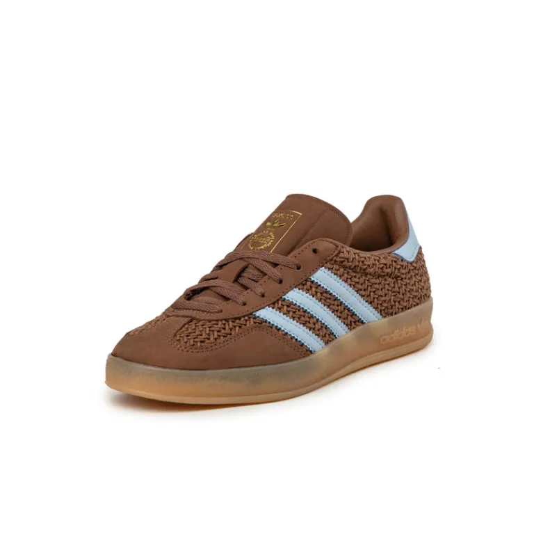 Adidas Sneakers En Cuir|Baskets Décontractées Terrace*Gazelle Indoor W Preloved Brown / Clear Sky / Gum 3