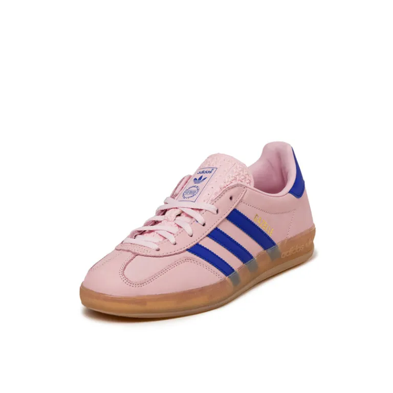 Adidas Sneakers En Cuir|Baskets Décontractées Terrace*Gazelle Indoor W Clear Pink / Lucid Blue / Gum