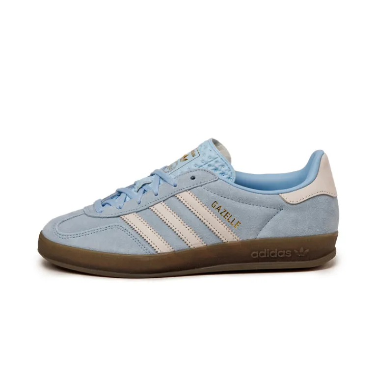Adidas Sneakers En Cuir|Baskets Décontractées Terrace*Gazelle Indoor W Clear Sky / Off White / Gum 5